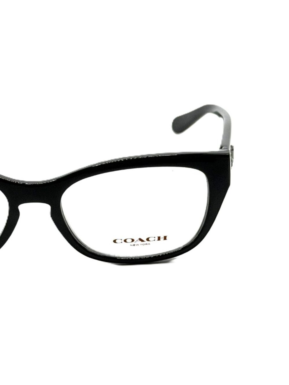 NEW COACH HC 6104 5420 Black/Black Gunmetal Sig C Women 50mm 16 140 - Picture 2 of 6